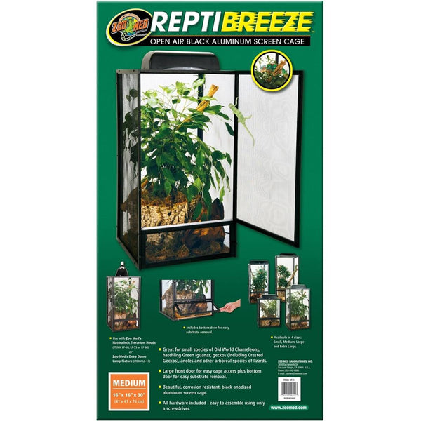 Zoo Med ReptiBreeze Aluminum Screen Cage Medium