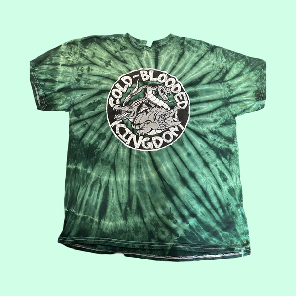 CBK Front Logo T-Shirt - Green Tie-Dyed