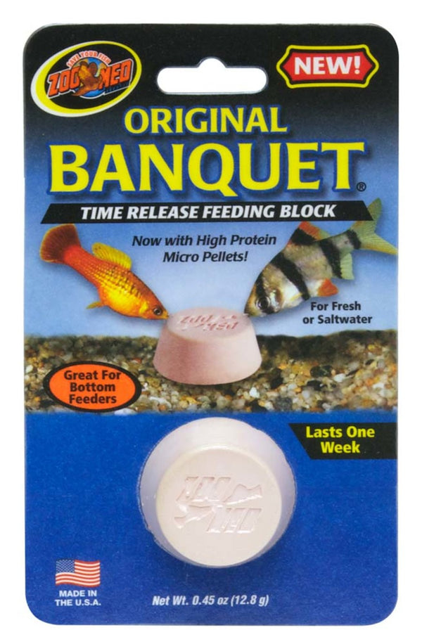 Zoo Med Original Banquet Fish Feeding Block 0.45 oz