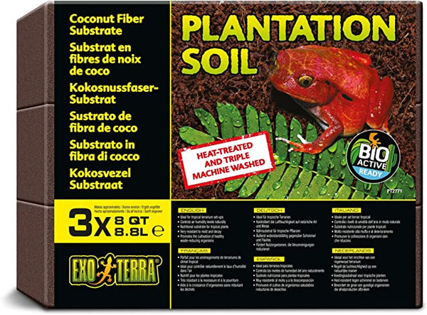 Exo Terra Plantation Soil - Bricks - 3 x 8 qt (3 x 8.8 L)