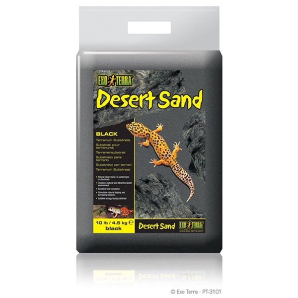 Exo Terra Desert Sand - Black - 10 lb (4.5 kg)